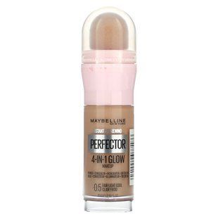 Maybelline, Instant Age Rewind, Perfector 4-in-1 для макіяжу, сяяння, 0,5 кольори, 20 мл (0,68 рідк. унції)