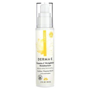 DERMA E, Vitamin C Weightless Moisturizer, SPF 45, 2 fl oz (60 ml) купить в Киеве и Украине