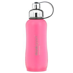 Thinksport, Изолированная спортивная бутылка, темно-розовый, Insulated Sports Bottle, Dark Pink, Think, 750 мл купить в Киеве и Украине