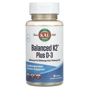 KAL, Balanced K2 Plus D3, 60 Tablets купить в Киеве и Украине