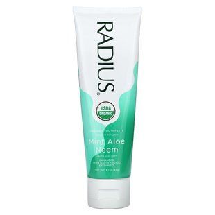 Зубна паста м'ята алое і ним RADIUS (Coconut Toothpaste) 85 г