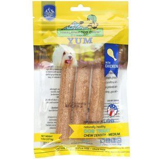 Himalayan Pet Supply, Жевательный крем для гималайских собак, средний, курица, 4,5 унции (127,5 г) купить в Киеве и Украине
