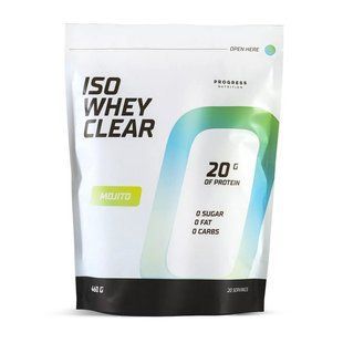 Progress Nutrition, Iso Whey Clear, 460 g, red fruit jelly & kiwi купить в Киеве и Украине