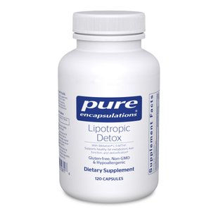 Витамины для печени липотропный детокс Pure Encapsulations (Lipotropic Detox) 120 капсул купить в Киеве и Украине