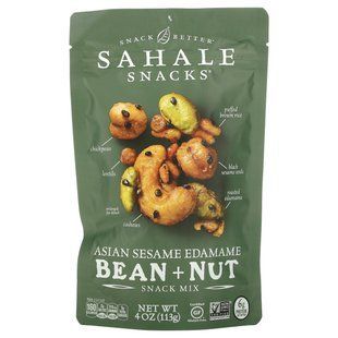 Sahale Snacks, Смесь для закусок, азиатский кунжут, фасоль эдамам + орех, 4 унции (113 г) купить в Киеве и Украине
