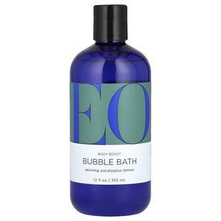 EO Products, Body Boost Bubble Bath, Reviving Eucalyptus Lemon, 12 fl oz (355 ml) купить в Киеве и Украине