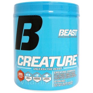 Пищевая добавка для мышц Creature, вишня-лайма, Beast Sports Nutrition, 10,57 унций (300 г) купить в Киеве и Украине