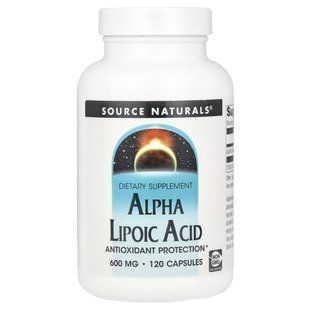 Source Naturals, Alpha Lipoic Acid , 600 mg , 120 Capsules купить в Киеве и Украине