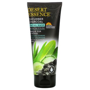 Маска для лица, огуречный уголь, Facial Mask, Cucumber Charcoal, Desert Essence, 100 мл купить в Киеве и Украине