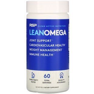 Омега кислоты RSP Nutrition (Lean Omega) 650 мг 120 капсул купить в Киеве и Украине