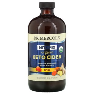 Органический яблочный уксус, пряный, Dr. Mercola, 16 унций (473 мл) купить в Киеве и Украине