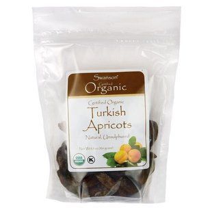 Сертифицированные органические турецкие абрикосы, Certified Orгanic Turkish Apricots, Unsulphured, Swanson, 326 грам купить в Киеве и Украине