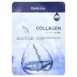 Farmstay, Collagen Visable Difference, тканевая маска с коллагеном, 1 шт., 23 мл (0,77 жидк. унции) купить в Киеве и Украине
