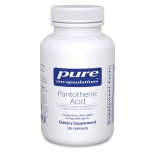 Пантотеновая кислота Pure Encapsulations (Pantothenic Acid) 120 капсул купить в Киеве и Украине