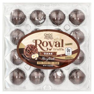 ChocZero, Royal Truffle, Dark, Hazelnut, 8 oz (226 g) купить в Киеве и Украине