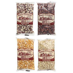 Amish Country Popcorn, Variety Set Popcorn , 4 Pack, 4 oz (113 g) Each купить в Киеве и Украине