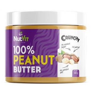 100% арахисовое масло, 100% PEANUT BUTTER, NutVit, 500 г купить в Киеве и Украине