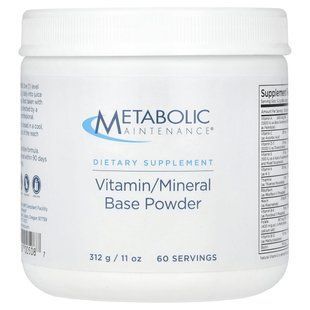Metabolic Maintenance, Vitamin/Mineral Base Powder, 11 oz (312 g) купить в Киеве и Украине