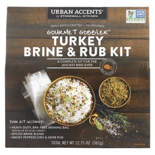 Urban Accents, Gourmet Gobbler, набір для приготування розсолу з індичкою, 361 г (12,75 унції)