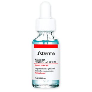 Серум успокаивающий с ниацинамидом и цинком J'sDerma (Acnetrix Control AC Serum) 30 мл купить в Киеве и Украине