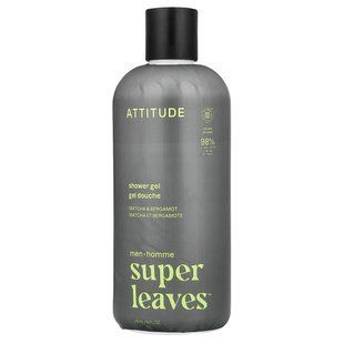 ATTITUDE, Super Leaves&trade;, Shower Gel, For Men, Matcha & Bergamot, 14 fl oz (415 ml) купить в Киеве и Украине