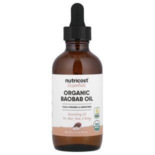 Nutricost, Essentials, органическое масло баобаба, 118 мл (4 жидк. унции) купить в Киеве и Украине