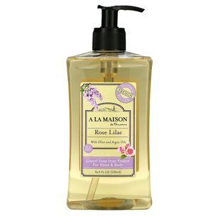 Жидкое мыло для рук и тела A La Maison de Provence (Hand and Body Liquid Soap Rose Lilac) 500 мл розовая сирень купить в Киеве и Украине
