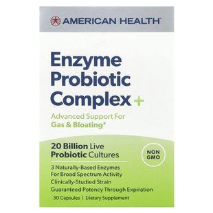 American Health, Enzyme Probiotic Complex +, 30 capsules
