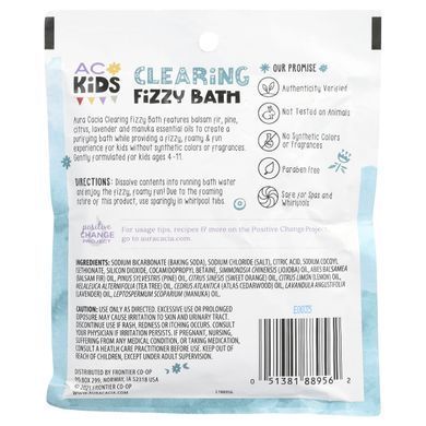 Aura Cacia, Kids, Очищающая газированная ванна, 2,5 унции (70,9 г) купить в Киеве и Украине