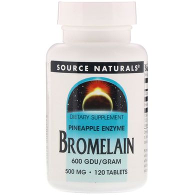 Бромелайн Source Naturals (Bromelain) 120 таблеток купить в Киеве и Украине