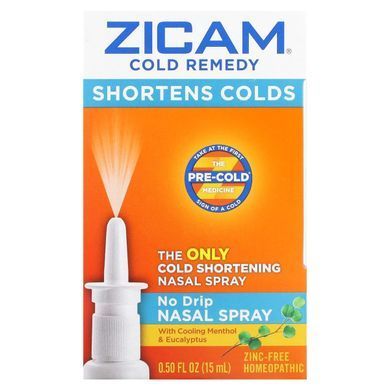 Назальный спрей без капель, Cold Remedy, No Drip Nasal Spray, Zicam, 15 мл купить в Киеве и Украине