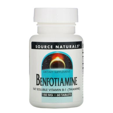 Бенфотиамин Source Naturals (Benfotiamine) 150 мг 60 таблеток купить в Киеве и Украине