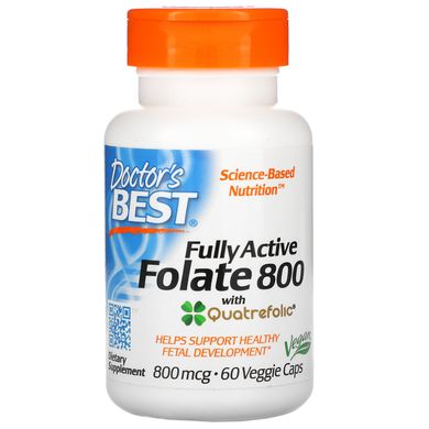 Фолат Doctor's Best (Active folate) 800 мкг 60 капсул