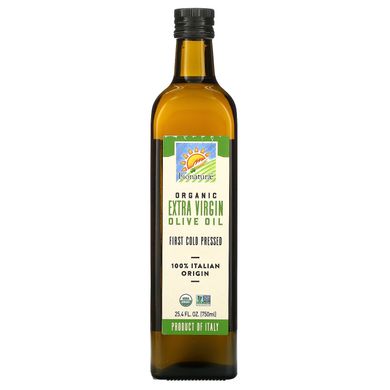Органічне оливкова олія першого вичавлення, Bionaturae, 25,4 рідких унції (750 мл)