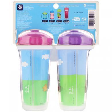 Sipsters, Peppa Pig, from 12 months, 2 cups, Playtex Baby, 9 oz (266 ml) each