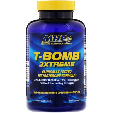Харчова добавка Т-Бомба 3Xtreme, Maximum Human Performance, LLC, 168 таблеток
