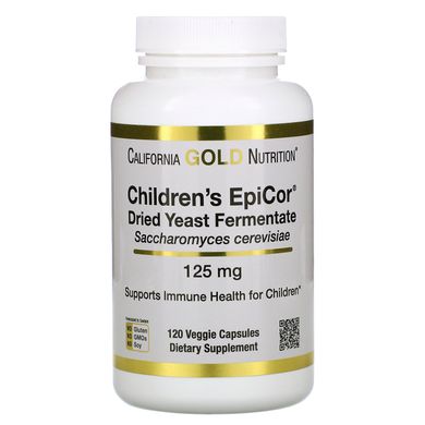 Дитячий ЕпіКор California Gold Nutrition (Children's EpiCor) 125 мг 120 вегетаріанських капсул