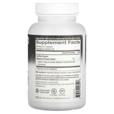 Chaga, Chaga, Organic Mushroom Nutrition, 667 mg, 90 vegetarian capsules