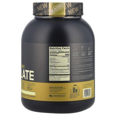 Gold Standard, 100% ізолят, насичена ваніль, Optimum Nutrition, 1,32 кг