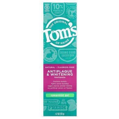 Whitening Gel without Fluoride Toms of Maine (Toothpaste) 133 g