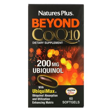 Beyond CoQ10, убихинол, Nature's Plus, 200 мг, 60 мягких таблеток купить в Киеве и Украине