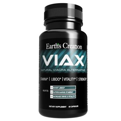 Вітаміни для чоловіків Earth`s Creation (VIAX Men's Sexual Health) 40 капсул