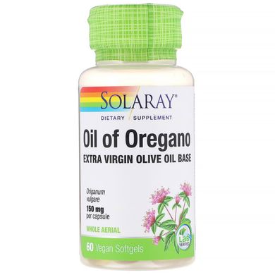 Масло орегано Solaray (Oil of Oregano) 150 мг 60 капсул