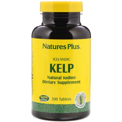 Норвезькі бурі водорості Nature's Plus (Icelandic Kelp) 300 таблеток