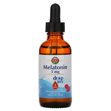 Мелатонін KAL (Melatonin) зі смаком малини 3 мг 55 мл