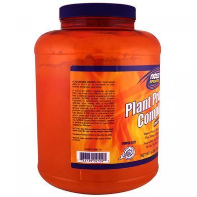 Протеин растительный вкус шоколада Now Foods (Plant Protein Complex) 2,73 кг купить в Киеве и Украине
