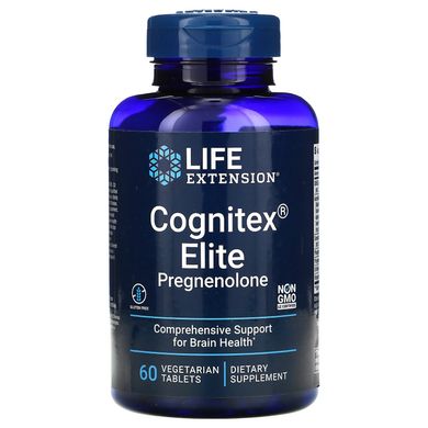 Прегненолон, Cognitex Elite Pregnenolone, Life Extension, 60 таблеток