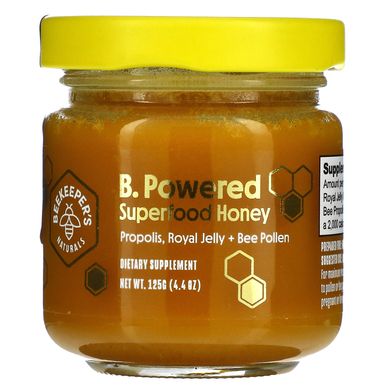 Beekeeper's Naturals, B. Powered, мед із суперфудів, 125 г (4,4 унції)