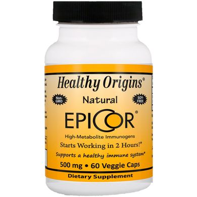 Епікор, EpiCor, Healthy Origins, 500 мг, 60 капсул