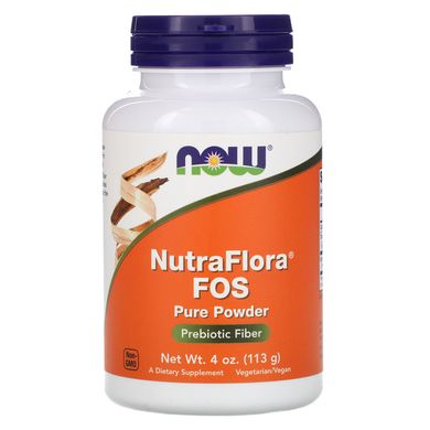 Фруктоолігосахариди Now Foods (Nutra Flora FOS) 113 г